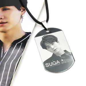 BTS SUGA Stainless Steel Pendant Necklace